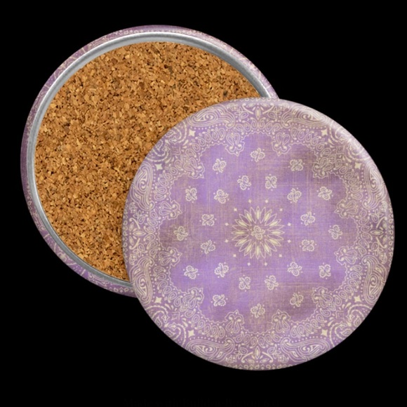 Set of 4 Vintage Bandana Print Coasters 3.5” New - Picture 4 of 5